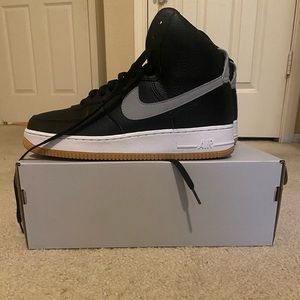 High top AF1 black & grey